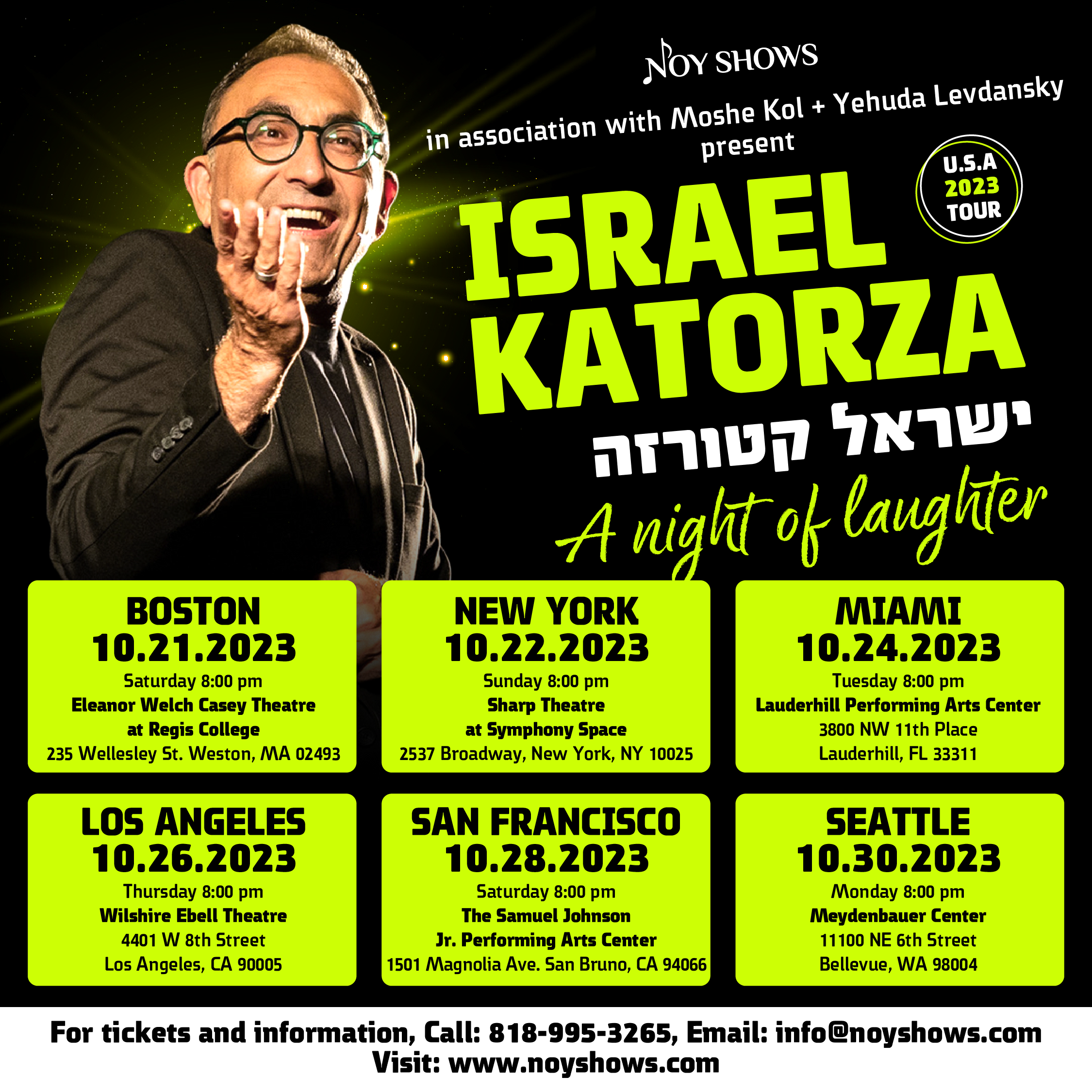 Israel Katorza in a Stand Up Comedy Show